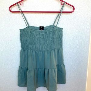 Paper Crane Smocked Cami